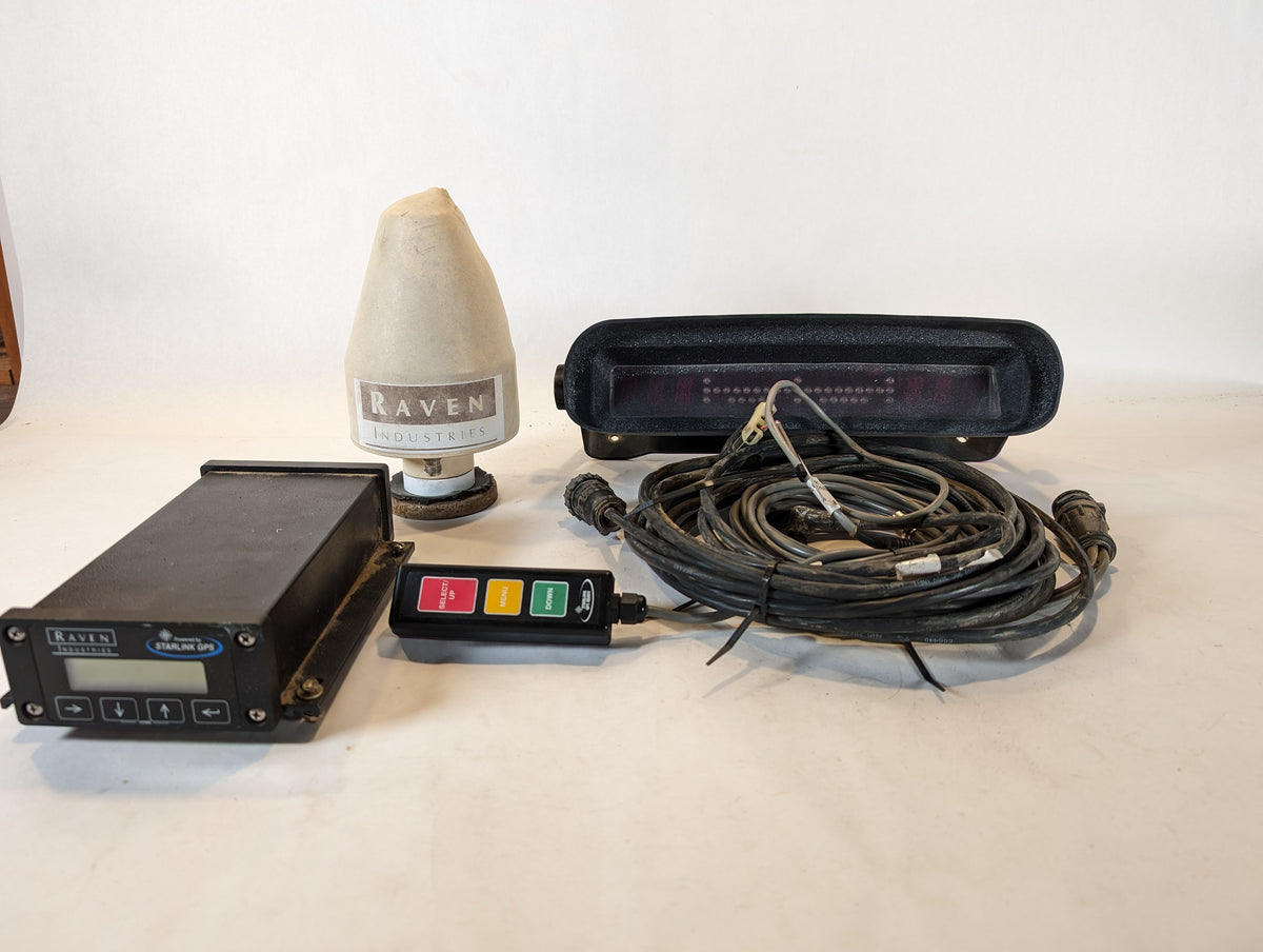 Raven Starlink RPR 310 lightbar GPS WASS used, with, antenna, and cabl