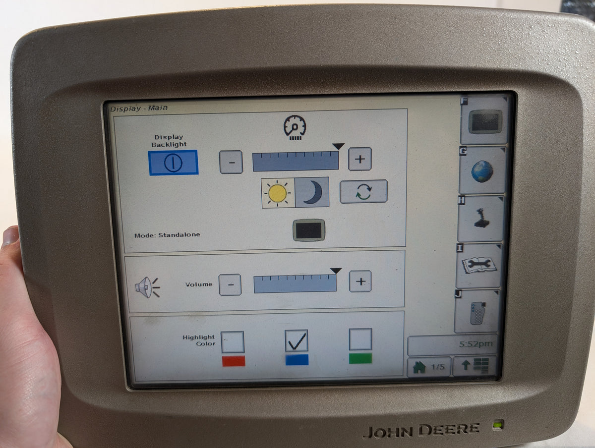 John Deere Greenstar 3 GS3 2600 Display Autotrac SF2