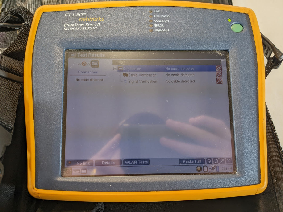 Fluke Networks EtherScope Series II Network w/ case, software, charger –  International Surveying