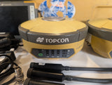 Topcon Hiper V GPS GLONASS RTK Base & Rover Set w/ Digital UHF II Radio Modem