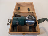 K&E Keuffel & Esser 712410 Optical Square w/ Wooden Case - Good Used Condition
