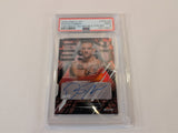2025 Topps UFC Finest Dustin Poirier The Auto Red/Black Refractor #/10 PSA 9