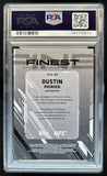 2025 Topps UFC Finest Dustin Poirier The Auto Red/Black Refractor #/10 PSA 9
