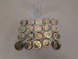 90% Silver 1964 Kennedy Half Dollars - Roll of 20 - $10 Face Value
