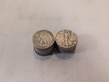 Walking Liberty Half Dollars, Lot of 20, 90% silver