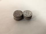 20 Walking Liberty Silver Half Dollars
