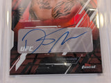 2025 Topps UFC Finest Dustin Poirier The Auto Red/Black Refractor #/10 PSA 9