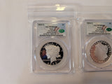 2023-S $1 Peace & Morgan Silver CAC PR 70 DCAM First Delivery
