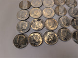 90% Silver 1964 Kennedy Half Dollars - Roll of 20 - $10 Face Value